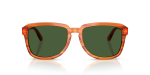 แว่นกันแดด Dolce & Gabbana DG4566-34839A Transp Camel on Striped Ginger Dark Green Polarized แว่นกันแดด Dolce & Gabbana DG4566-34839A ด้านหน้า