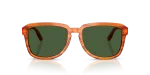 แว่นกันแดด Dolce & Gabbana DG4566-34839A Transp Camel on Striped Ginger Dark Green Polarized แว่นกันแดด Dolce & Gabbana DG4566-34839A ด้านหน้า