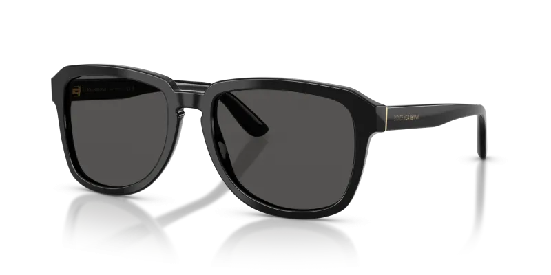 แว่นกันแดด Dolce & Gabbana DG4566-501/87 Black Dark Grey แว่นกันแดด Dolce & Gabbana DG4566-501/87 มุมเฉียง สีดำ สำหรับผู้ชาย
