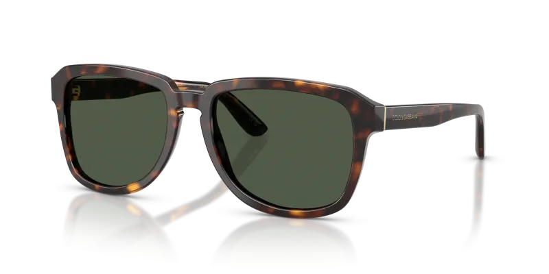 แว่นกันแดด Dolce & Gabbana DG4566-502/9A มุมเฉียง สีฮาวานา สำหรับผู้ชาย