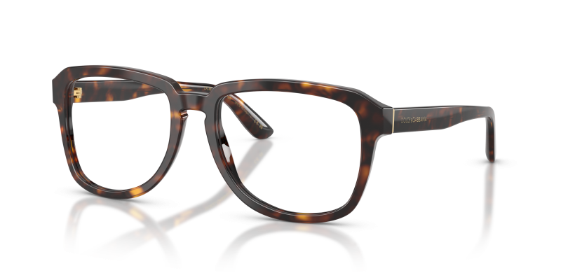 แว่นกันแดด Dolce & Gabbana DG4566-502/SB มุมเฉียง สีฮาวานา สำหรับผู้ชาย