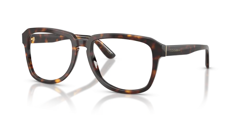 แว่นกันแดด Dolce & Gabbana DG4566-502/SB มุมเฉียง สีฮาวานา สำหรับผู้ชาย