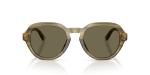 แว่นกันแดด Dolce & Gabbana DG4567-3480/3 Transp Green on Striped Green Brown แว่นกันแดด Dolce & Gabbana DG4567-3480/3 ด้านหน้า