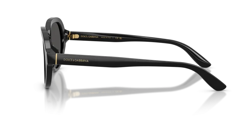แว่นกันแดด Dolce & Gabbana DG4567-501/87 มุมข้าง ขาแว่นสีดำ