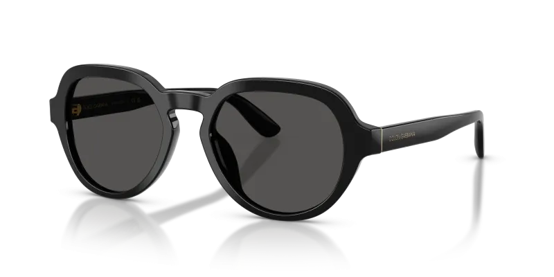 แว่นกันแดด Dolce & Gabbana DG4567-501/87 Black Dark Grey แว่นกันแดด Dolce & Gabbana DG4567-501/87 มุมเฉียง สีดำ สำหรับผู้ชาย