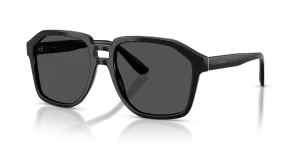 แว่นกันแดด Dolce & Gabbana DG4568-501/87 มุมเฉียง สีดำ สำหรับผู้ชาย