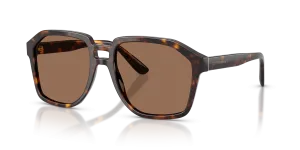 แว่นกันแดด Dolce & Gabbana DG4568-502/73 มุมเฉียง สีฮาวานา สำหรับผู้ชาย