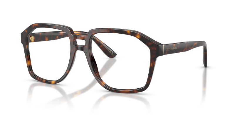 แว่นกันแดด Dolce & Gabbana DG4568-502/SB มุมเฉียง สีฮาวานา สำหรับผู้ชาย