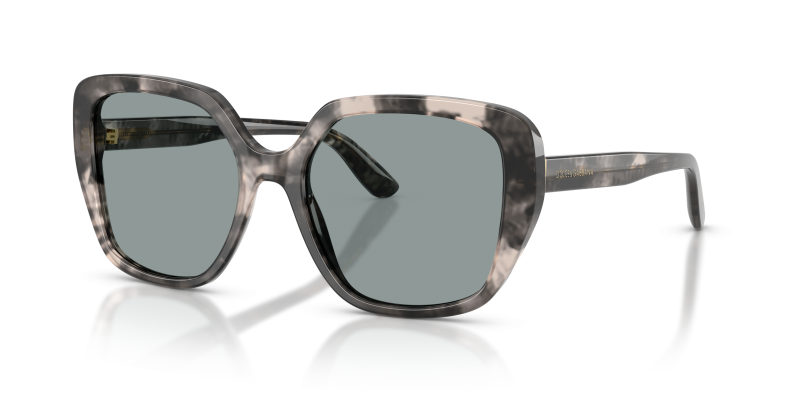 แว่นกันแดด Dolce & Gabbana DG4569-3172/1 มุมเฉียง สีฮาวานาเทา สำหรับผู้หญิง