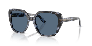 แว่นกันแดด Dolce & Gabbana DG4569-344380 มุมเฉียง สีฮาวานาน้ำเงิน สำหรับผู้หญิง