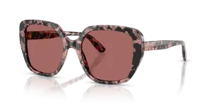 แว่นกันแดด Dolce & Gabbana DG4569-347669 มุมเฉียง สีฮาวานาชมพู สำหรับผู้หญิง