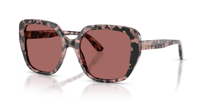แว่นกันแดด Dolce & Gabbana DG4569-347669 มุมเฉียง สีฮาวานาชมพู สำหรับผู้หญิง