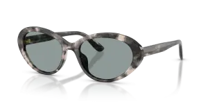 แว่นกันแดด Dolce & Gabbana DG4570-3172/1 มุมเฉียง สีฮาวานาเทา สำหรับผู้หญิง