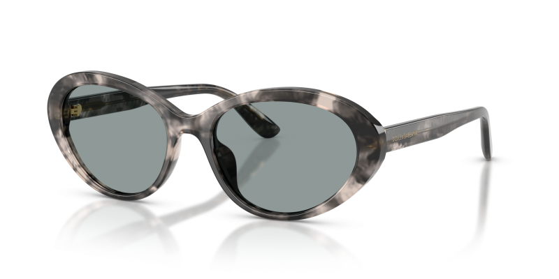 แว่นกันแดด Dolce & Gabbana DG4570-3172/1 มุมเฉียง สีฮาวานาเทา สำหรับผู้หญิง