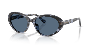แว่นกันแดด Dolce & Gabbana DG4570-344380 มุมเฉียง สีฮาวานาน้ำเงิน สำหรับผู้หญิง