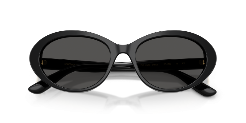 แว่นกันแดด Dolce & Gabbana DG4570-501/87 close-up ด้านหน้า
