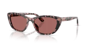 แว่นกันแดด Dolce & Gabbana DG4571-347669 มุมเฉียง สีฮาวานาชมพู สำหรับผู้หญิง