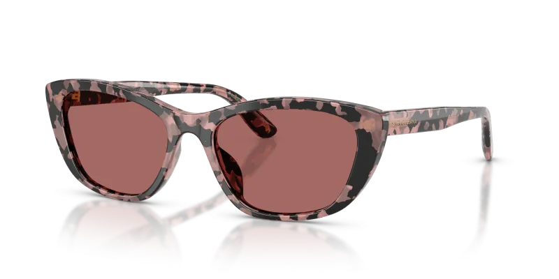 แว่นกันแดด Dolce & Gabbana DG4571-347669 Pink Havana Dark Violet แว่นกันแดด Dolce & Gabbana DG4571-347669 มุมเฉียง สีฮาวานาชมพู สำหรับผู้หญิง