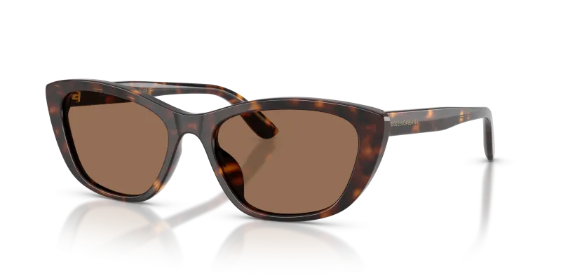 แว่นกันแดด Dolce & Gabbana DG4571-502/73 มุมเฉียง สีฮาวานา สำหรับผู้หญิง