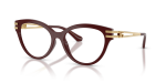 กรอบแว่นสายตา Dolce & Gabbana DG5116-3091 Bordeaux แว่นสายตา Dolce & Gabbana DG5116-3091 มุมเฉียง สีบอร์โด สำหรับผู้หญิง