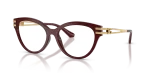 แว่นสายตา Dolce & Gabbana DG5116-3091 มุมเฉียง สีบอร์โด สำหรับผู้หญิง