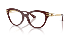 แว่นสายตา Dolce & Gabbana DG5116-3091 มุมเฉียง สีบอร์โด สำหรับผู้หญิง