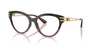แว่นสายตา Dolce & Gabbana DG5116-3493 มุมเฉียง สีฮาวานาเบอร์กันดีไล่ระดับ สำหรับผู้หญิง