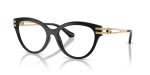 กรอบแว่นสายตา Dolce & Gabbana DG5116-501 Black แว่นสายตา Dolce & Gabbana DG5116-501 มุมเฉียง สีดำ สำหรับผู้หญิง