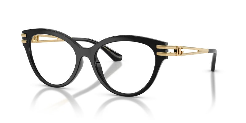 แว่นสายตา Dolce & Gabbana DG5116-501 มุมเฉียง สีดำ สำหรับผู้หญิง