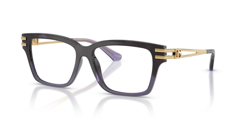 แว่นสายตา Dolce & Gabbana DG5117-3494 มุมเฉียง สีฮาวาน่าม่วงไล่ระดับ สำหรับผู้หญิง
