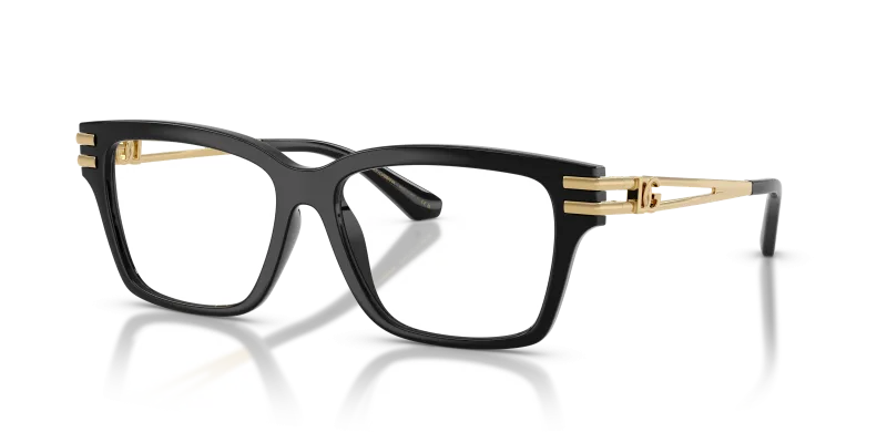 แว่นสายตา Dolce & Gabbana DG5117-501 มุมเฉียง สีดำ สำหรับผู้หญิง