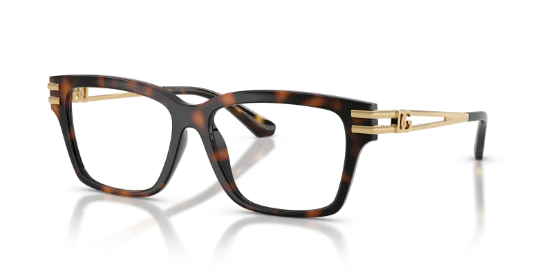 แว่นสายตา Dolce & Gabbana DG5117-502 มุมเฉียง สีฮาวานา สำหรับผู้หญิง