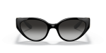 แว่นกันแดด Dolce & Gabbana DG6146 501/8G Black Gradient Grey Dolce & Gabbana DG6146 501/8G ด้านหน้า