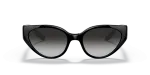 แว่นกันแดด Dolce & Gabbana DG6146 501/8G Black Gradient Grey Dolce & Gabbana DG6146 501/8G ด้านหน้า
