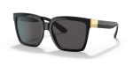 แว่นกันแดด Dolce & Gabbana DG6165 501/87 Black Dark Grey Dolce & Gabbana DG6165 501/87 แว่นกันแดดสีดำเลนส์เทาเข้ม ผู้หญิง