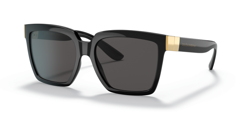 แว่นกันแดด Dolce & Gabbana DG6165 501/87 Black Dark Grey Dolce & Gabbana DG6165 501/87 แว่นกันแดดสีดำเลนส์เทาเข้ม ผู้หญิง