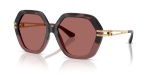 แว่นกันแดด Dolce & Gabbana DG6210-349369 Burgundy Havana Gradient Dark Violet แว่นกันแดด Dolce & Gabbana DG6210-349369 มุมเฉียง สีฮาวานาเบอร์กันดีไล่ระดับ สำหรับผู้หญิง