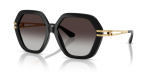 แว่นกันแดด Dolce & Gabbana DG6210-501/8G Black Grey Gradient แว่นกันแดด Dolce & Gabbana DG6210-501/8G มุมเฉียง สีดำ สำหรับผู้หญิง