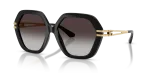 แว่นกันแดด Dolce & Gabbana DG6210-501/8G Black Grey Gradient แว่นกันแดด Dolce & Gabbana DG6210-501/8G มุมเฉียง สีดำ สำหรับผู้หญิง