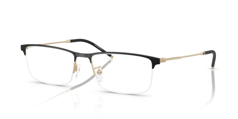 กรอบแว่นสายตา Emporio Armani EA1168D-3002 Matte Black/Pale Gold แว่นสายตา Emporio Armani EA1168D-3002 มุมเฉียง 3 ใน 4