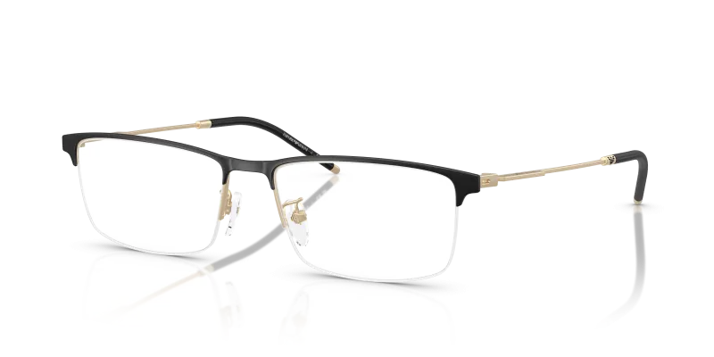 กรอบแว่นสายตา Emporio Armani EA1168D-3002 Matte Black/Pale Gold แว่นสายตา Emporio Armani EA1168D-3002 มุมเฉียง 3 ใน 4
