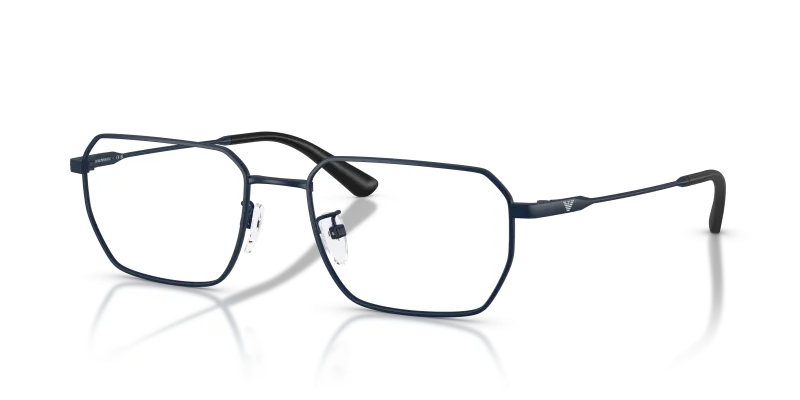 กรอบแว่นสายตา Emporio Armani EA1187TD-3018 Matte Blue แว่นสายตา Emporio Armani EA1187TD-3018 สีน้ำเงินด้าน มุมสามส่วนสี่