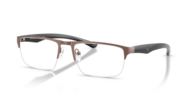 กรอบแว่นสายตา Emporio Armani EA1189-3006 Matte Bronze แว่นสายตา Emporio Armani EA1189-3006 สีทองแดงด้าน มุมมองสามส่วนสี่