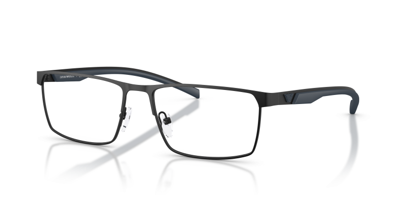 กรอบแว่นสายตา Emporio Armani EA1190-3001 Matte Black แว่นสายตา Emporio Armani EA1190-3001 สีดำด้าน มุมมองสามส่วนสี่