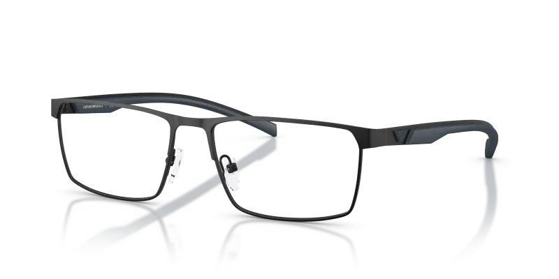 กรอบแว่นสายตา Emporio Armani EA1190-3001 Matte Black แว่นสายตา Emporio Armani EA1190-3001 สีดำด้าน มุมมองสามส่วนสี่