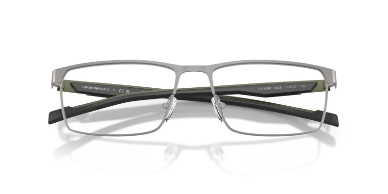 แว่นสายตา Emporio Armani EA1190-3003 สีกันเมทัลด้าน ภาพระยะใกล้ด้านหน้า