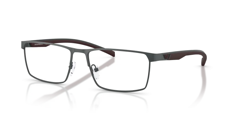 แว่นสายตา Emporio Armani EA1190-3443 สีเทาด้าน มุมมองสามส่วนสี่
