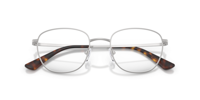 แว่นสายตา Emporio Armani EA1191-3045 สีเงินด้าน มุมโคลสอัพหน้ากรอบ