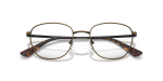 กรอบแว่นสายตา Emporio Armani EA1191-3446 Shiny Antique Gold แว่นสายตา Emporio Armani EA1191-3446 สีทองแอนทีคขัดเงา มุมโคลสอัพหน้ากรอบ