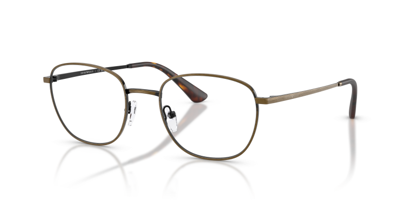 กรอบแว่นสายตา Emporio Armani EA1191-3446 Shiny Antique Gold แว่นสายตา Emporio Armani EA1191-3446 สีทองแอนทีคขัดเงา มุมสามส่วนสี่